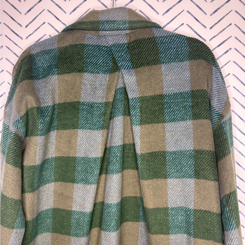 NWOT Anthropologie Pilcro Plaid Preppy boho Jacket Comfy Wool Blend Size Small - Picture 7 of 15